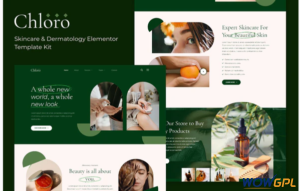 Chloro Skincare Dermatology Elementor Template Kit