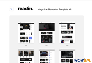 Readin Blog Magazine Elementor Template Kit