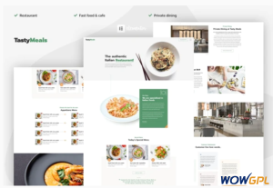 TastyMeals Restaurant Cafe Elementor Template Kit