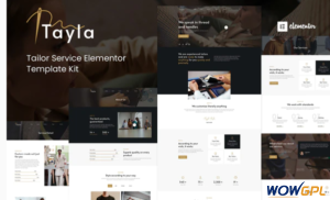 Tayla Tailor Service Elementor Template Kit