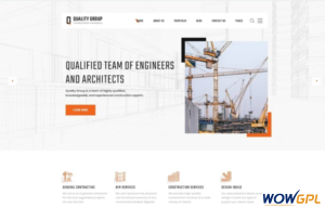 Quality Group Construction Company Clean Multipage HTML5 Website Template 1