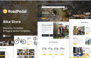 RoadPedal Bicycle Store Elementor Template Kit