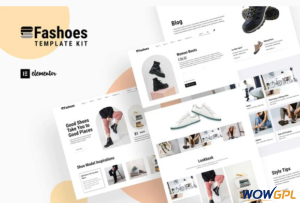 Fashoes Minimalist Fashion Store Elementor Template Kit