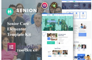 Senion Senior Care Elementor Template Kit