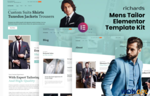 Richards Mens Tailor Elementor Template Kit