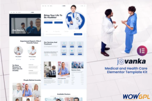 Jovanka Medical and Health Care Elementor Template Kit