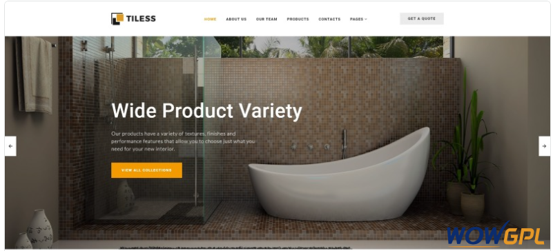Tiless Home Decor Multipage Creative HTML Website Template