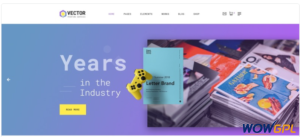 Vector Print Shop Multipage Modern HTML Website Template