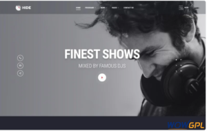 HIDE Online Radio Multipage Creative HTML Website Template