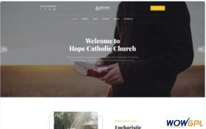Hope Catholic Church Multipage Modern HTML Website Template