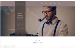 Mark Oswald Writer Responsive Minimal HTML5 Website Template