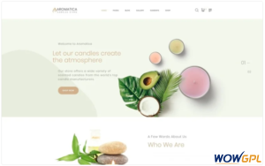 Aromatica Candles Store Multipage HTML Website Template