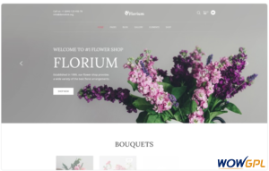 Florium Flower Store Modern Multipage HTML Website Template