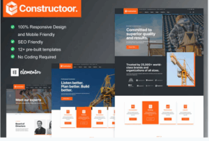 Constructoor Construction Building Elementor Template Kit