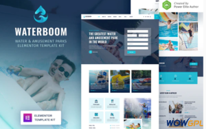 Waterboom – Water Amusement Park Elementor Template Kit