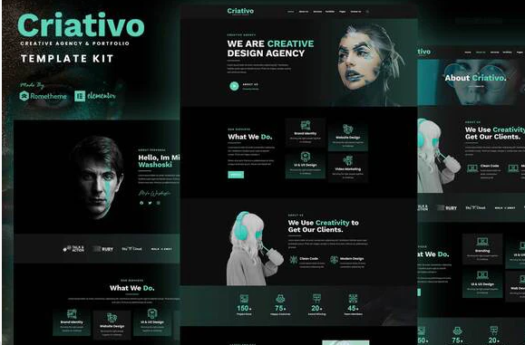 Criativo - Creative Agency & Portfolio Elementor Template Kit 1 Criativo Creative Agency Portfolio Elementor Template Kit