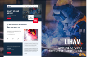 Liham Welding Services Elementor Template kit