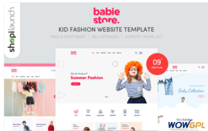 Babie Store Kid Fashion Website Template
