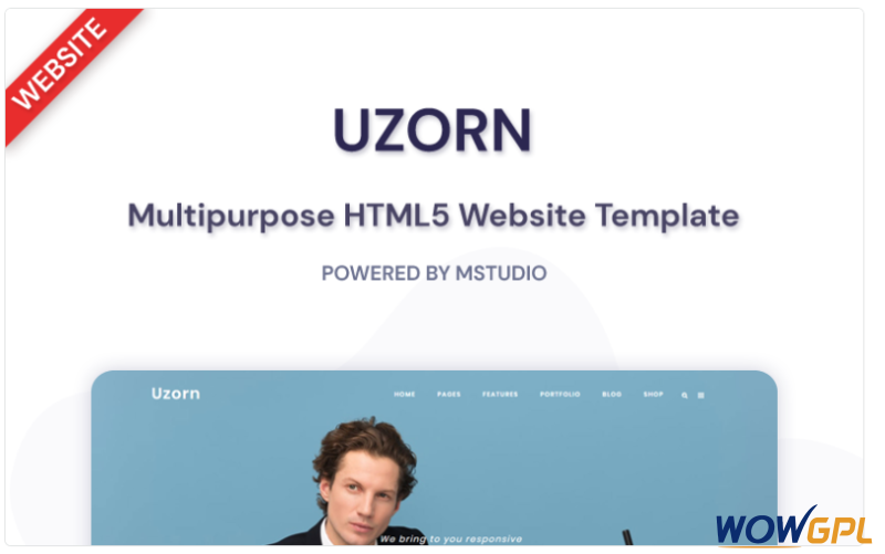 Uzorn Responsive Multi Purpose Website Template