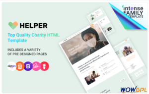 Helper Charity Organisation Website Template