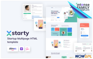 Starty IT Startup Company Website Template
