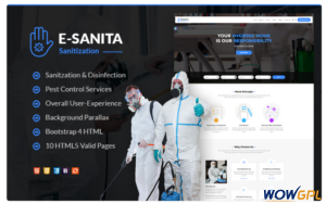 e Sanita Sanitation and Pest Control HTML Website Template