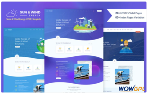 Sun and Wind Energy HTML Template Website Template 1