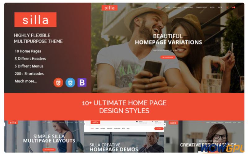 Silla Responsive HTML5 Business Website Template