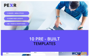 Pexr Responsive Multipurpose HTML5 Website Template