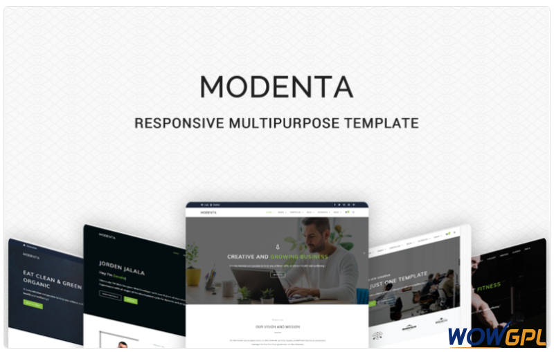 Modenta A Responsive Multipurpose Website Template