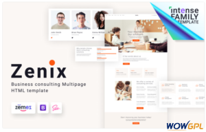 Zenix Business Consulting HTML Website Template