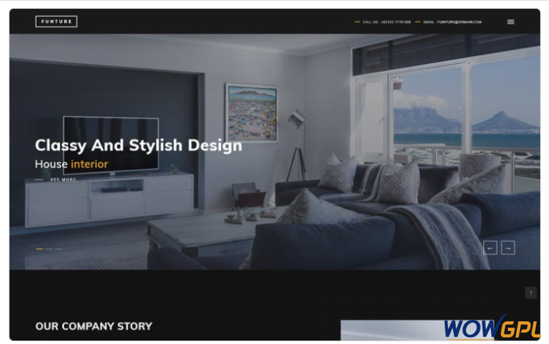 FUNTURE Interactive Architecture Website Template