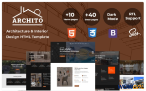 Archito Modern Architecture Interior Design Responsive Bootstrap Website Template