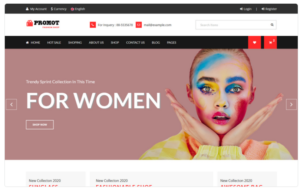 Promot Fashion Shop Bootstrap Website Template