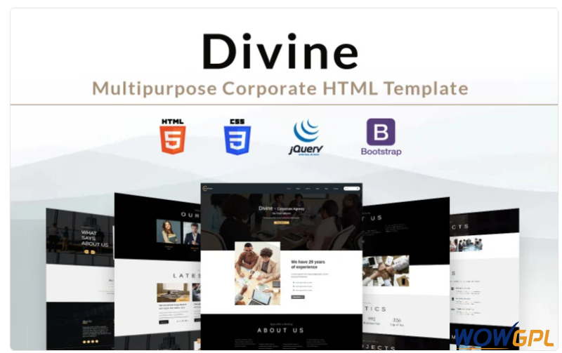 Divine Multipurpose Corporate HTML Website Template