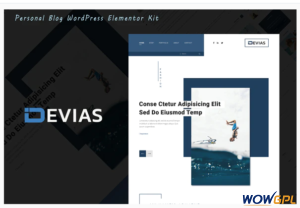 Devias Blog Magazine Elementor Template Kit