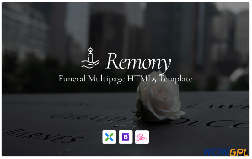 Remony Funeral Home Responsive Website Template