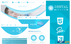 Dental Health Creative Responsive HTML5 CSS3 Theme Website Template