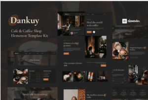 Dankuy Cafe Coffee Shop Elementor Template Kit