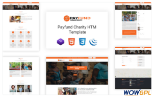 Payfund Charity Nonprofit Organization Website Template