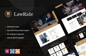 Lawride Lawyer Law Firm Elementor Template Kit