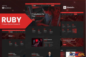 Ruby IT Solutions Company Elementor Template Kit
