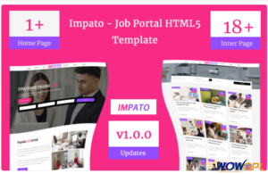 Impato Job Portal Html5 Teamplate Website Template