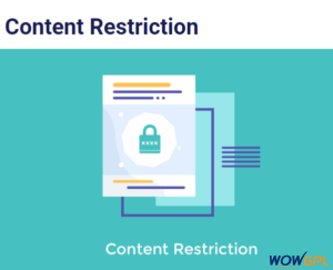 User Registration Content Restriction