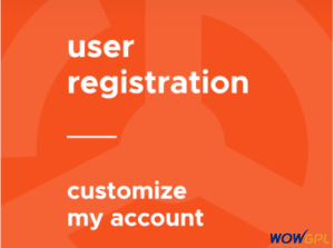 User Registration Customize My Account 1.1.3