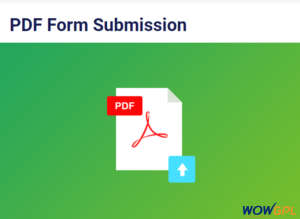 User Registration PDF Form Submission