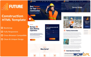 Future Construction HTML Website Template