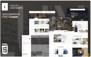 Luxloft Modern Apartment HTML 5 Website Template