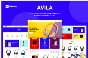 Avila Electronic WooCommerce Elementor Template Kit 1