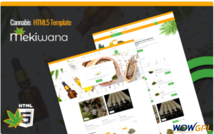 Mekiwana Medical Cannabis HTML5 Website Template